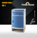 CE,FDA,ISO13485 approved: High quality beside table C8-1 ABS hospital bedside table/hospital cabinets with shoe rack